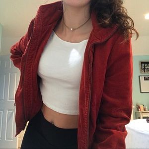 Burnt Orange Corduroy Jacket